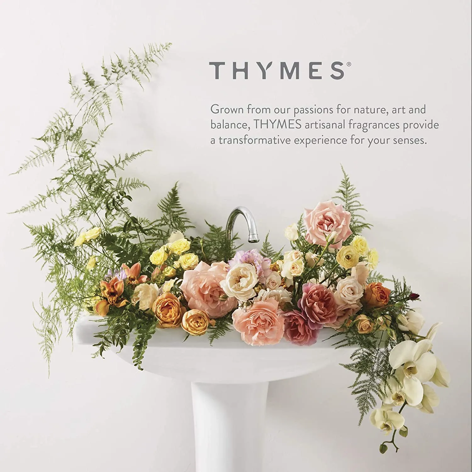 Thymes Exfoliating Body Scrub Infused with Hydration-Boosting Hyaluronate & Glycerin - Moisturizing Body Scrubs for Women & Men - Perfect Self Care Gifts for Women (Goldleaf Gardenia, 7 fl oz)