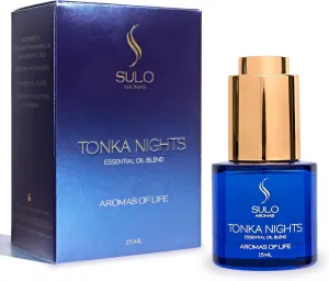 Tonka Nights – Bergamot Essential Oil for Diffuser & Skin with Saffron, Bulgarian Rose, Oud, Tonka Bean, Amber, Oakmoss & White Musk – Hydrating, Anti-Aging & Aromatherapy for Relaxation - 15 ml