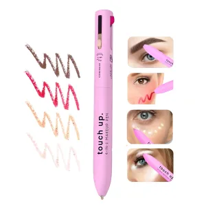 Touch Up 4-in-1 Makeup Pen (Concealer, Eye/Brow Liner, Lip/Blush, & Brightener) All-in-One, Multi-Functional Portable Beauty Product, On The Go Travel Makeup Pencil