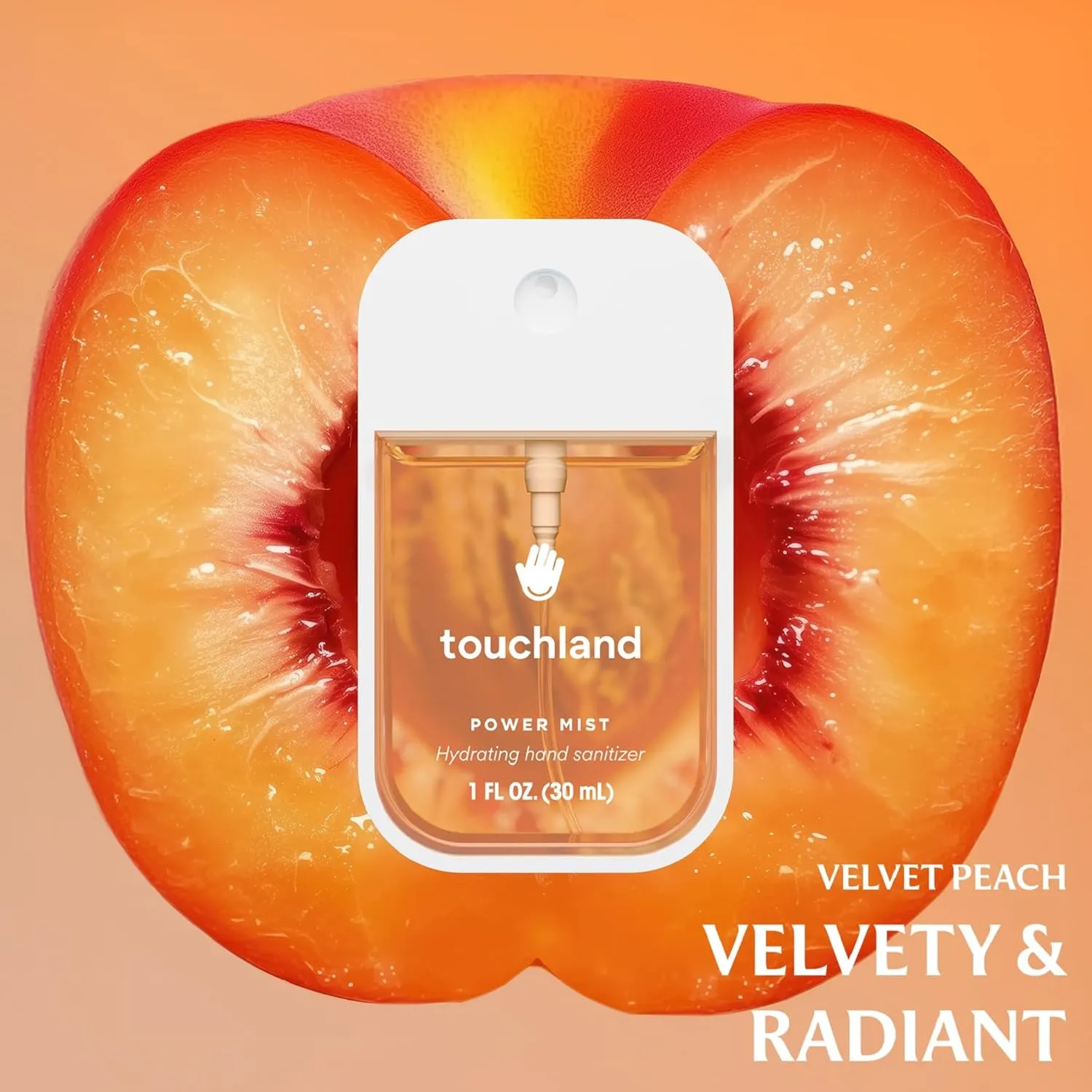 Touchland Power Mist Hydrating Hand Sanitizer Spray, JUICY Trio Set (Watermelon, Peach, Berry), 1 FL. OZ. Travel Size (Set of 3)