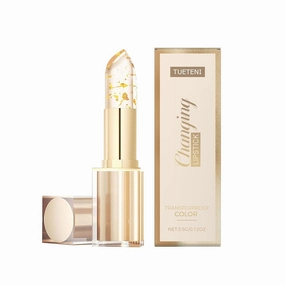 Transferproof Color Changing Lipstick, Color Changing Lipstick Gold Foil for Women Long Lasting 24 Hours, Moisturizing Glossy Shine Lip Gloss, Deep Nourishment(1pcs)