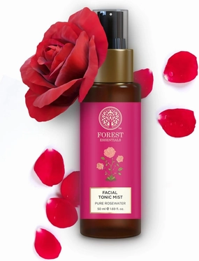 Travel Size Facial Tonic Mist Pure Rosewater | Refreshing Face Toner for Pore Tightening and Hydration | Alcohol-Free Toner for Glowing Skin | 50 Ml (Buy 2 Quantity Get 1 Quantity Free)