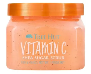 Tree Hut Shea Sugar Scrub Vitamin C, 18oz, Ultra Hydrating and Exfoliating Scrub for Nourishing Essential Body Care (Pack of 2)