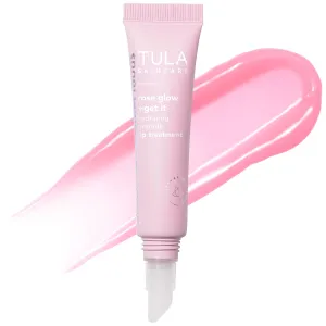 TULA Skin Care Rose Glow   Get It Lip Balm - Hydrating Peptide Lip Treatment with Hyaluronic Acid & Vitamin E, 0.28 oz.