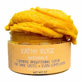 Turmeric Exfoliating Body Scrub, Exfoliating Face & Body Scrub with Turmeric for Even Complexion, Gentle Body Exfoliator for Dry Skin, yellow, 5.7 Ounce (Pack of 1)