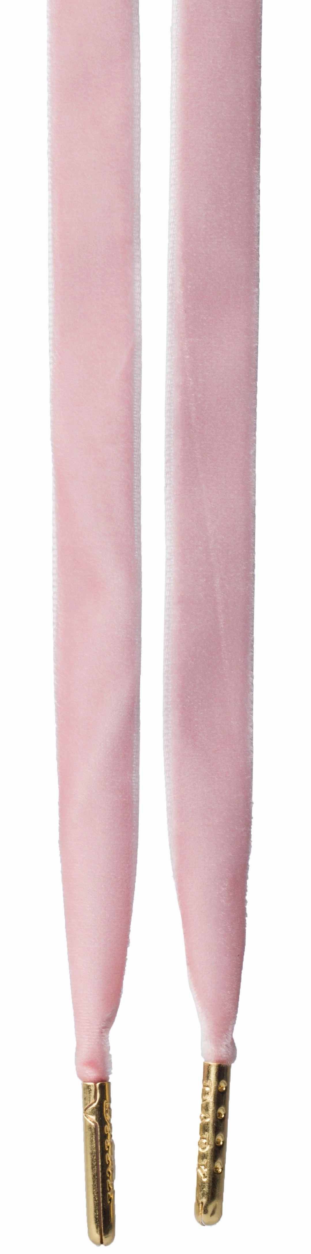 VELVET SHOE LACES BLUSH ROSE
