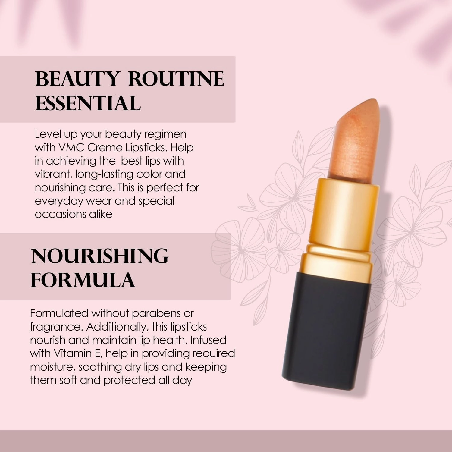 Vera Moore Cosmetics Soft Creme Lipstick - with Maximum Hydration & Moisture, Long Lasting Light Weight Opaque Color & Staying Power - Won't Feather or Fade - Fragrance & Paraben Free (Autumn Gold)