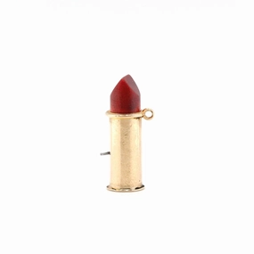Vintage Lipstick Charm