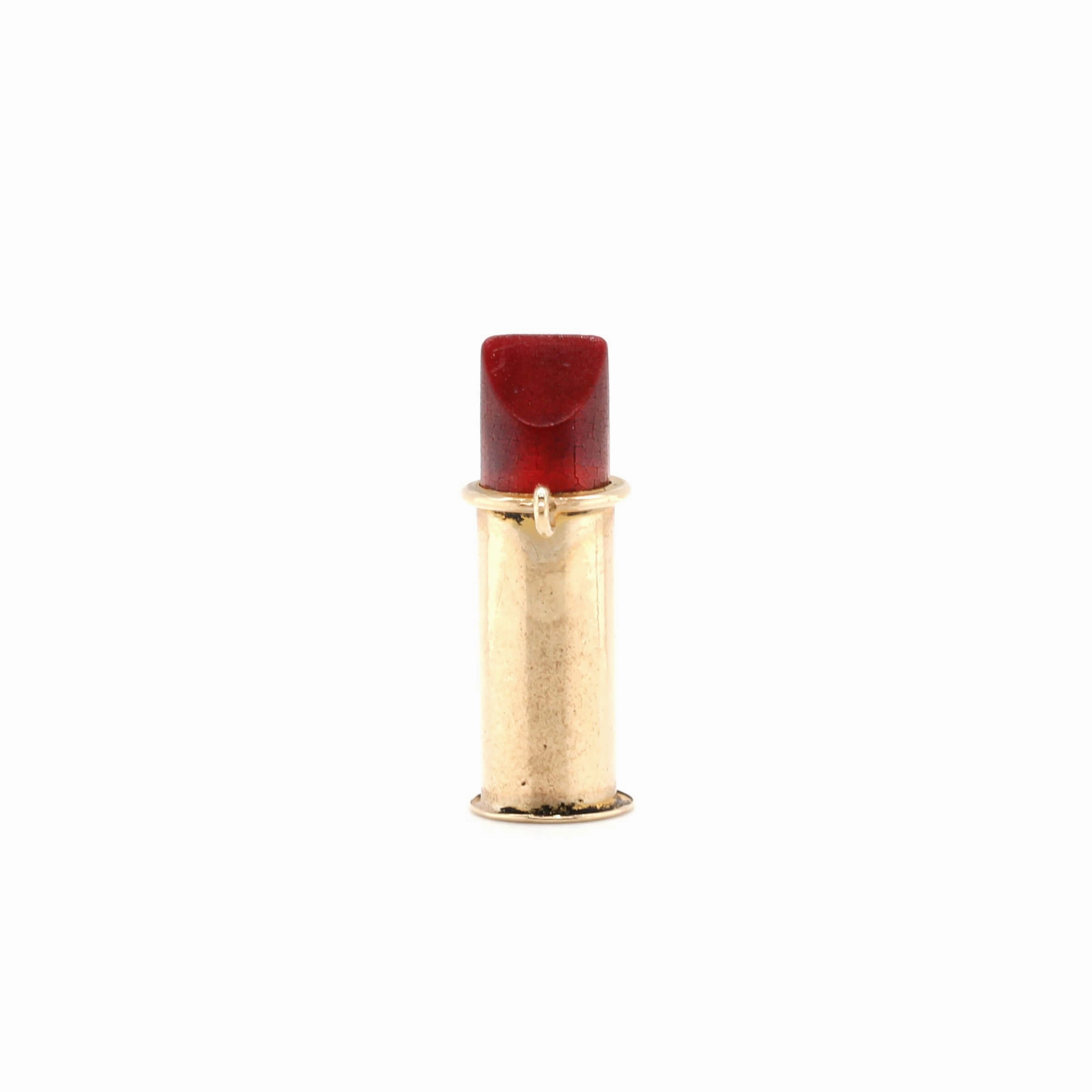 Vintage Lipstick Charm