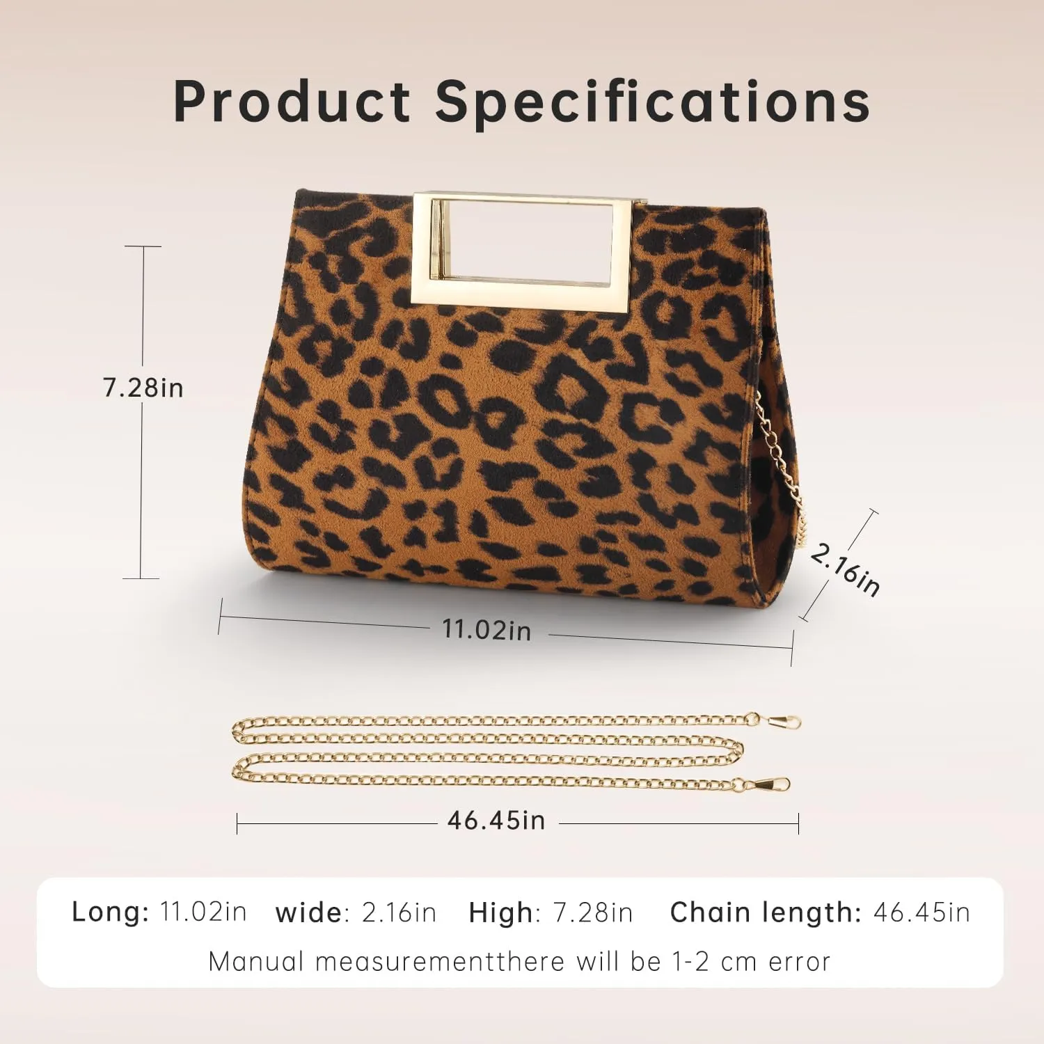 WALLYN'S Clutch Purse for Women PU Leather/Straw Evening Party Metal Grip Cut it out Handbag with Shoulder Chain Strap