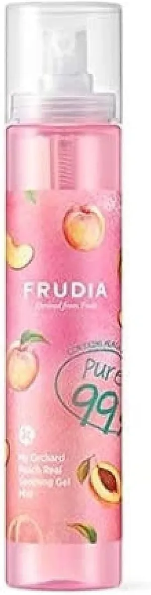 WELCOS FRUDIA My Orchard Peach Real Soothing Gel Mist | Hydrating Face Mist with Pure Peach & Honey Extracts | Organic Hydrating Facial Moisturizer Mist Spray (4.2 Fl Oz)