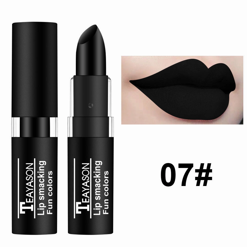 Wholesale dark white nude vampire olive green black purple Halloween retro lipstick JDC-MK-XuQ004
