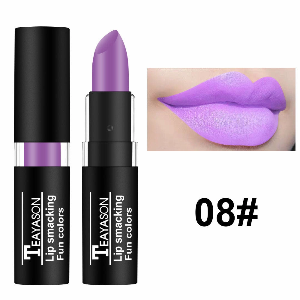 Wholesale dark white nude vampire olive green black purple Halloween retro lipstick JDC-MK-XuQ004