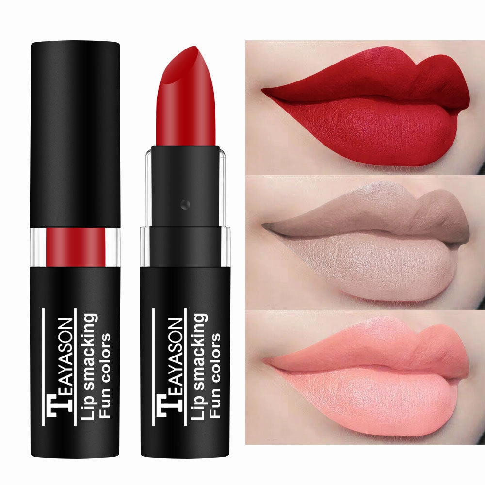 Wholesale dark white nude vampire olive green black purple Halloween retro lipstick JDC-MK-XuQ004