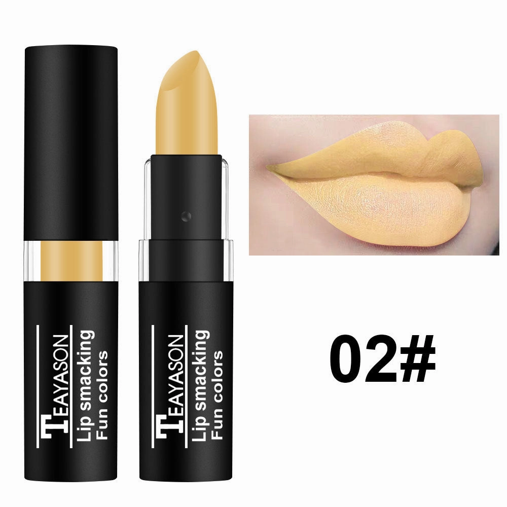 Wholesale dark white nude vampire olive green black purple Halloween retro lipstick JDC-MK-XuQ004