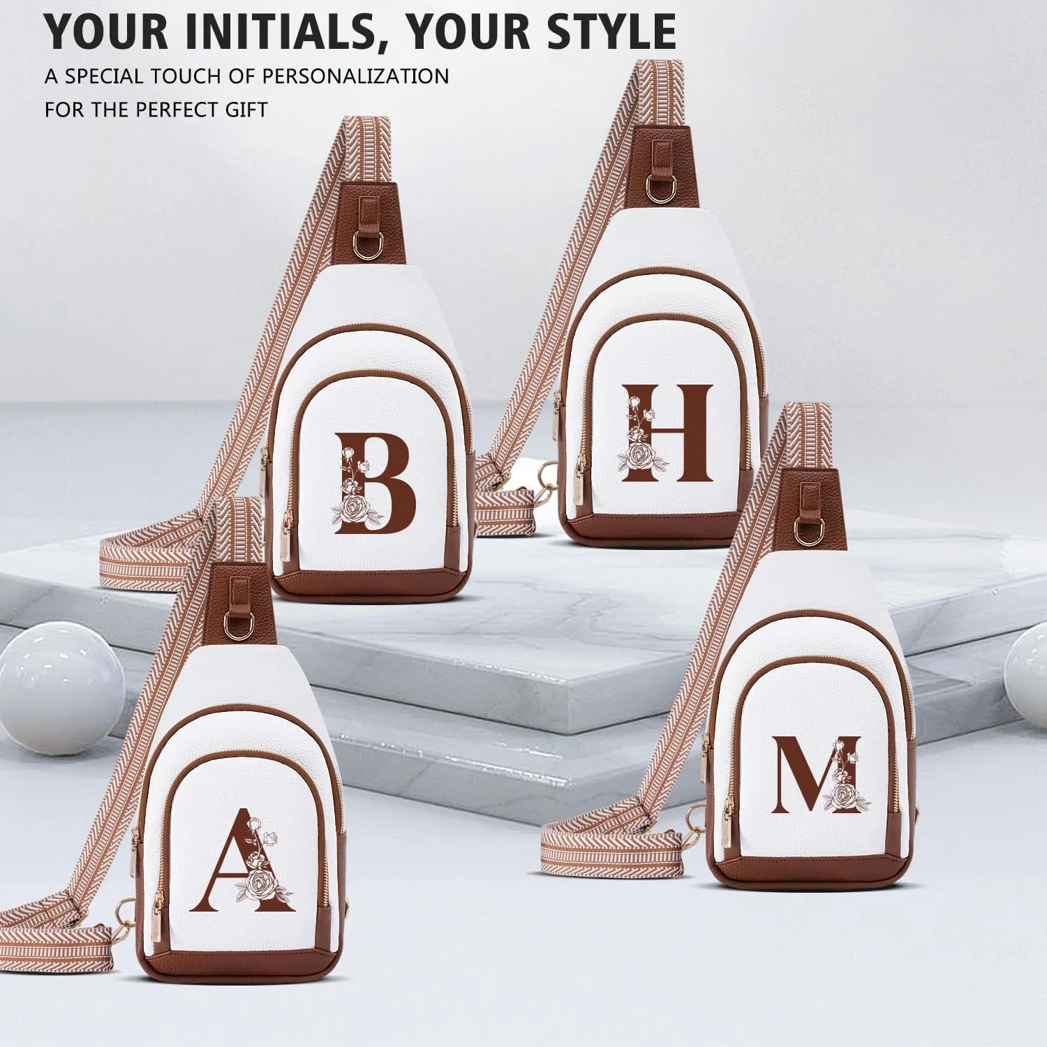 Women Crossbody Bag Sling Shoulder Purse Cross Body 1 2 3 5 6 7 8 10 14 20 25 40 50 Year Tween Student Grandma Happy Birthday Copper Ivory Bronze Leather Iron First 6th 5th10th 14th 25th 40th 50th 60