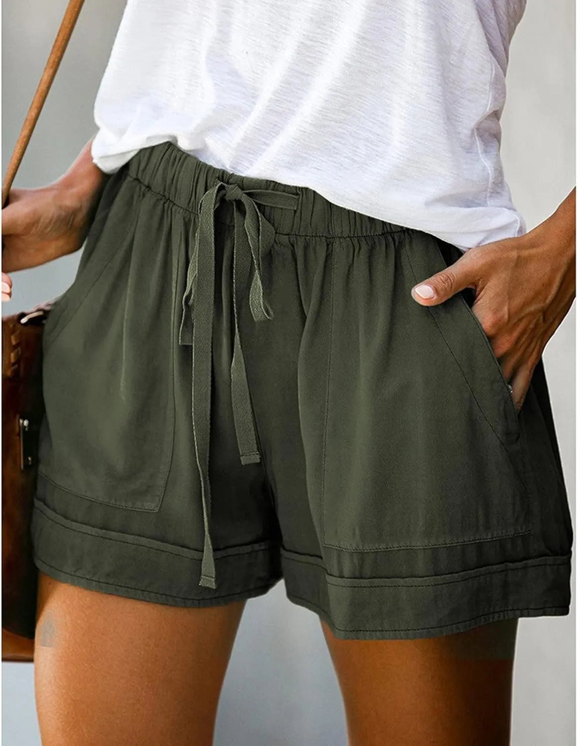 Women Wide Leg Linen Pants 2025 Summer Casual High Waist Palazzo Pant Comfort Wrinkle Free Trouser with Pocket