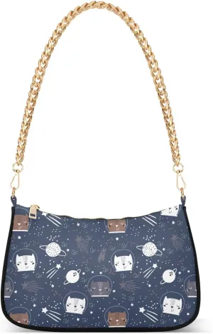Women's Shoulder Handbags Chain Shoulder Brace for Women Bag Animal Pattern Ladies Vacation Handbags Tote Purse,Multi1