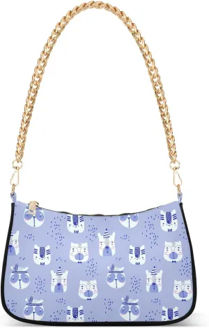 Women's Shoulder Handbags Chain Shoulder Brace for Women Bag Cute Pattern Ladies Vacation Handbags Tote Purse,Multi1
