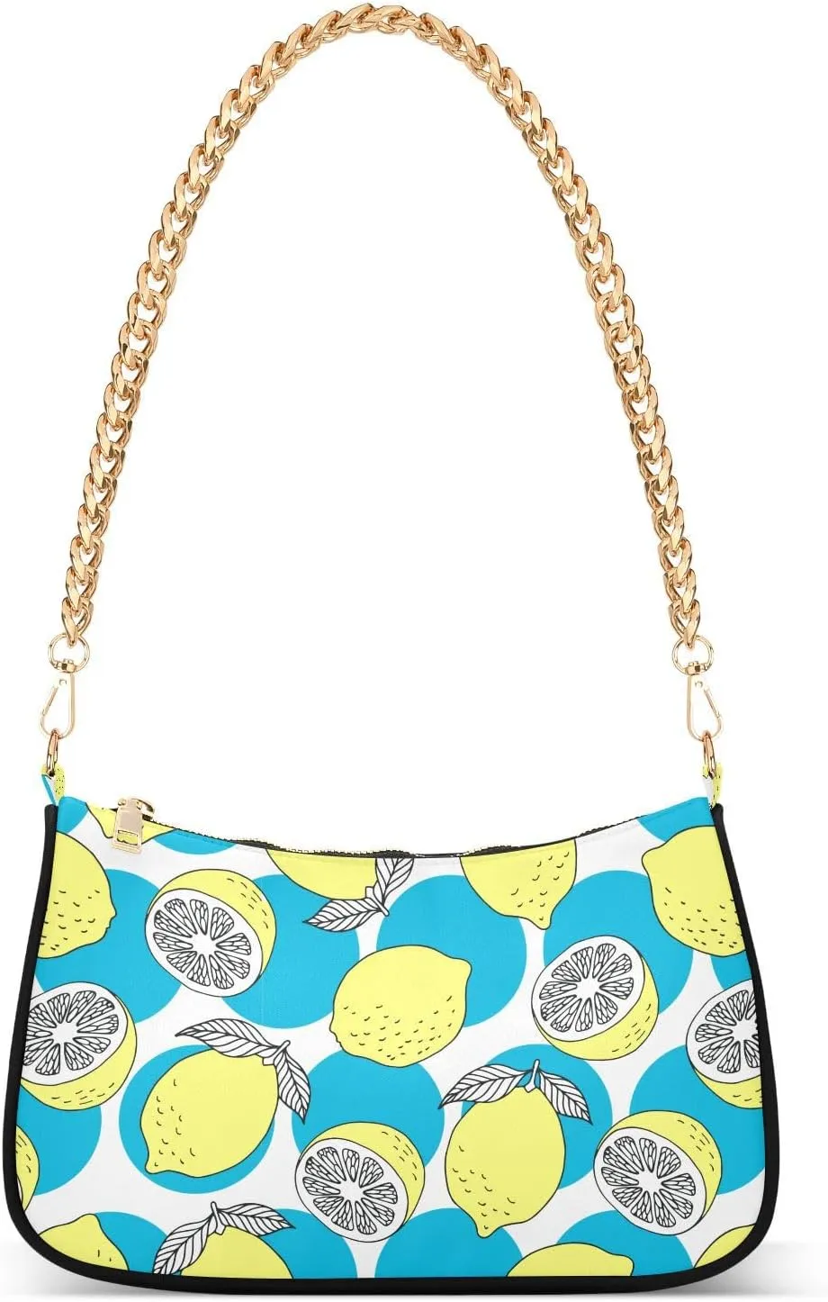 Women's Shoulder Handbags Chain Shoulder Brace for Women Bag Fruits Print Ladies Vacation Handbags Tote Purse,Multi1