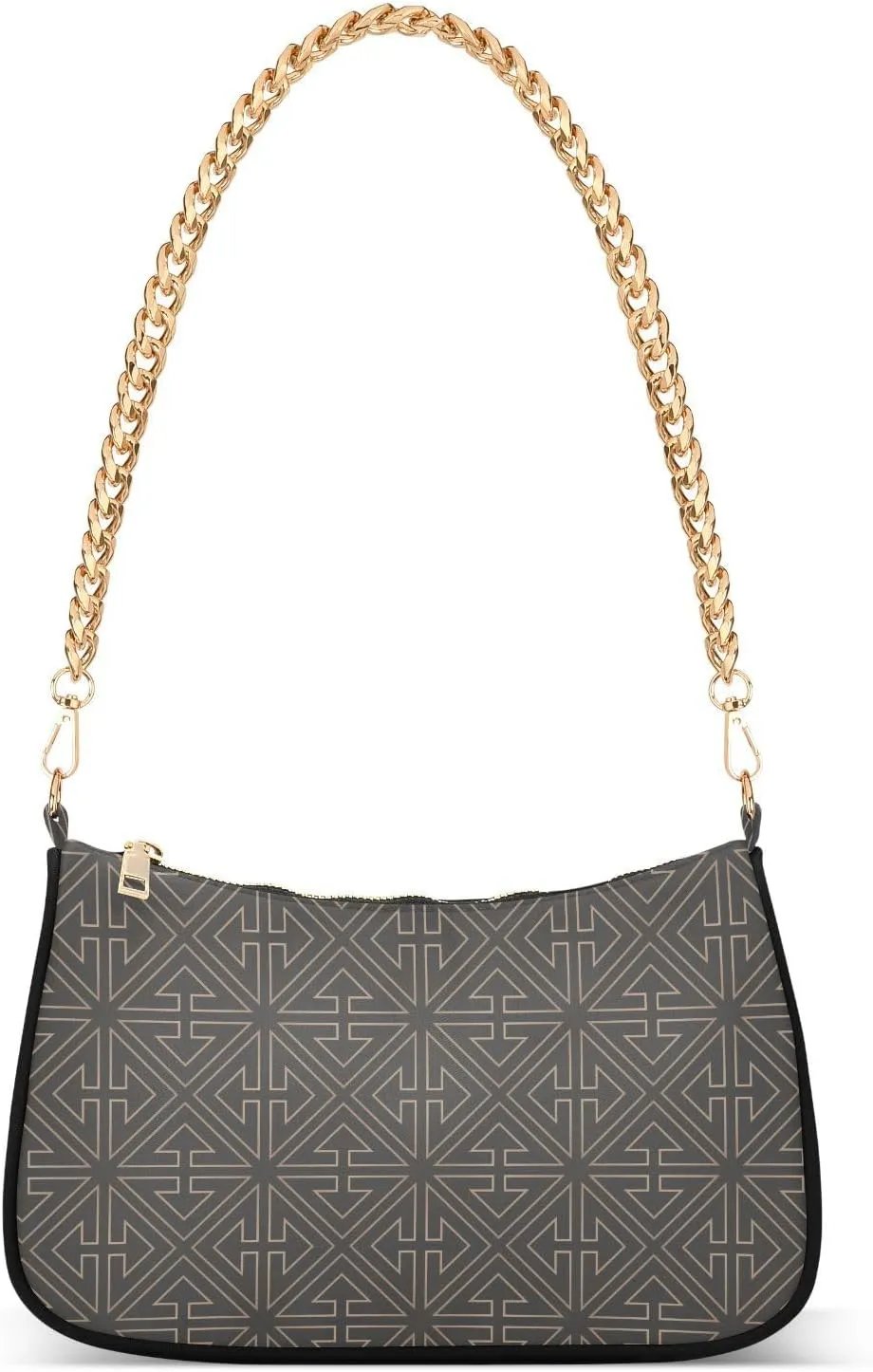 Women's Shoulder Handbags Chain Shoulder Brace for Women Bag Geometric Print Ladies Vacation Handbags Tote Purse,Multi1