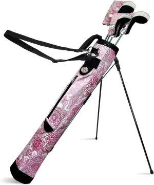 Women's Ultralight Sunday Golf Bag | Taboo Fashions Stand Bag | Range Bag, Par 3, Executive Course | Self Flexing Stand, Adjustable Strap (Mandala)