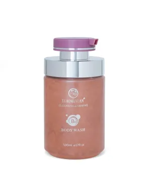 Xiaomoxuan Vitamin B3 Body Wash for Extra-Dry Skin - Jasmine and Sakura Body-Wash for Hyperpigmentation - Wrinkle-Smoothing, Cleansing and Firming Skin-Care Moisturizer with Pump for Women and Men